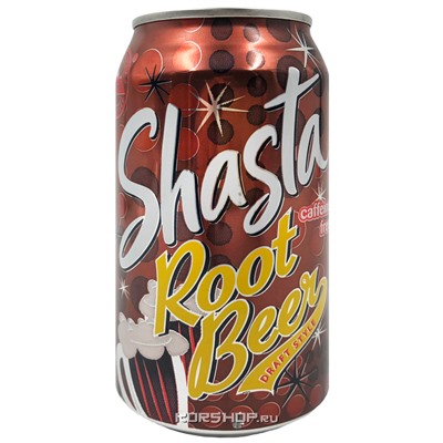 Газированный напиток Рут Бир Shasta Root Beer, США, 355 мл