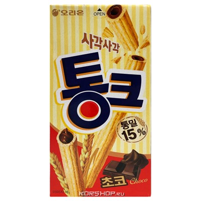 Пшеничные палочки с шоколадом Orion, Корея, 45 г