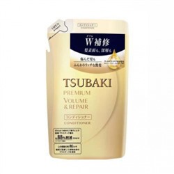 SHISEIDO Кондиционер для восстановления волос TSUBAKI Premium Repair с эффектом кератирования, сменная упаковка 330 мл