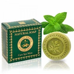 Натуральное травяное мыло с ментолом от Madame Heng Natural Balance Soap Care SPA Mint 150 гр.