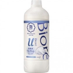 Kao Biore U Мыло-пенка для душа Foaming Body Wash Рure Сurtain аромат кристальной свежести, сменная бутылка с крышкой 450 мл