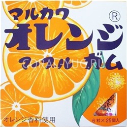 MARUKAWA Набор жевательных резинок, шарики, 6шт х 25 Апельсин