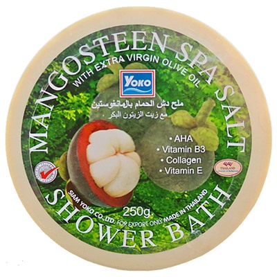 Спа-соль мангостин 240 гр Mangosteen spa salt shower bath