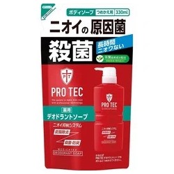 Мужское дезодорирующие жидкое мыло для тела с ментолом "PRO TEC" 330 мл (мягкая упаковка)