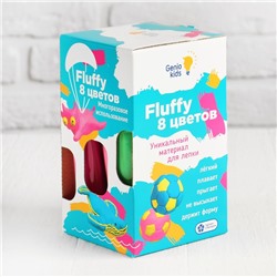 Воздушный пластилин для детской лепки «Fluffy 8 цветов»