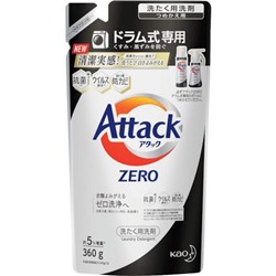 Жидкое средство для стирки суперконцентрированное KAO Attack ZERO Plus Антибактериальный МУ 360 гр