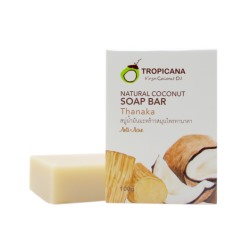 Натуральное кокосовое мыло с танакой Tropicana Coconut Oil Soap Thanaka 100 G_