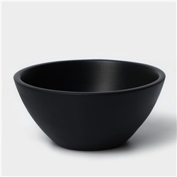 Салатник круглый Loft, 20×9 см, цвет черный