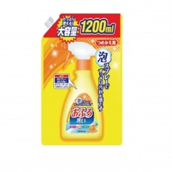 Чистящая спрей-пена для ванны "Foam spray Bathing wash" (с антибактериальным эффектом и апельсиновым маслом) 1200 мл, мягкая упаковка с крышкой / 8
