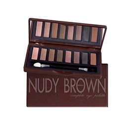 Палетка теней Nudy Brown с маслами авокадо и макадамии от Mistine / Mistine Nudy Brown Complete Eye Palette