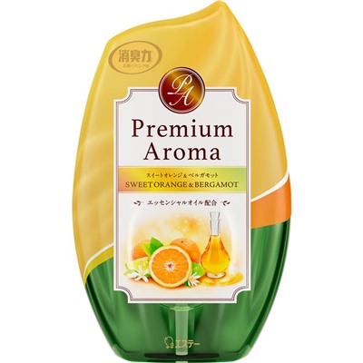 ST Shoushuuriki Premium Aroma Ароматизатор для помещений жидкий, аромат апельсина и бергамота, 400мл