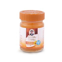 Охлаждающий оранжевый бальзам с криптолеписом от Wang Prom 50 мл / Wang Prom Orange cool balm 50 ml